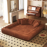Cocochairs Corduroy Folding Sofa Bed – Pet-Friendly Floor Couch for Pets & People